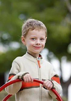Portrait Of A Boy Drucke: A five years old boy