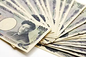 Capital Market Photography Drucke: Yen banknotes