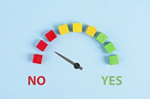 Empty Desert Landscape Drucke: Yes and no loading bar, making a decision
