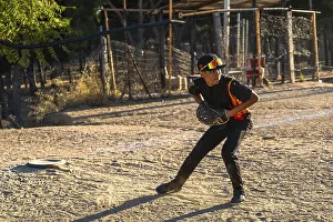 Baseball Player Training Drucke: Young boy in cap