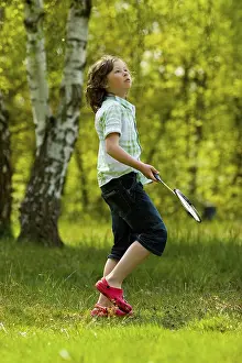 Young Boy Portrait Drucke: Young boy is waiting on his shuttle