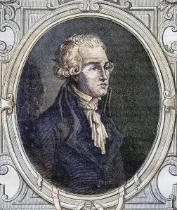 Western Europe Historical Image Drucke: The young Robespierre. Maximilien Robespierre
