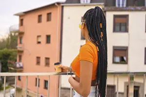 Young Trap Dancer Drucke: A young trap dancer with braids