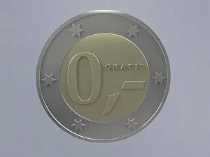 Euro Coin Symbol Drucke: Zero euro coin