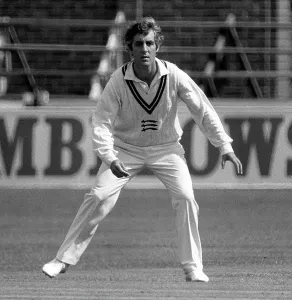 Monochrome Cricket Images Drucke: Cricketer Mike Brearley