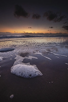 Long Exposure Coastal Shots Drucke: Breakers on the North Sea beach