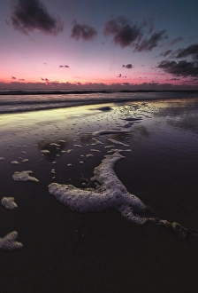 European Seascape Drucke: Breakers on the North Sea beach