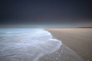European Seascape Photography Drucke: Breakers on the North Sea beach