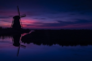 Dutch Countryside View Drucke: Dutch windmill