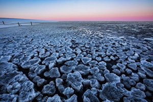 Wadden Sea Reflections Drucke: Frozen Wadden Sea