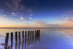 Bilder Datiert 19. Februar 2016: Het Wierumerwad, das Wierumerwad.