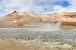 Iceland Geothermal Landscape Drucke: Hverir