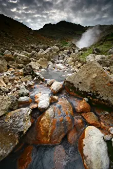 Iceland Geothermal Area Drucke: Krysuvik