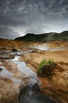 Iceland Geothermal Landscape Drucke: Krysuvik
