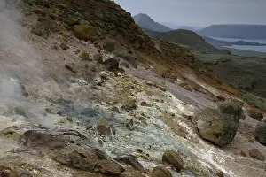 Geothermal Area In Iceland Drucke: Krysuvik