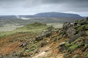 Iceland Geothermal Landscape Drucke: Krysuvik
