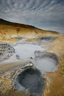 Iceland Geothermal Landscape Drucke: Krysuvik