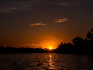 Sunset In Africa Drucke: Landscape from the Gambia