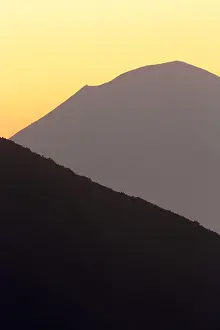 Europe Landscapes Drucke: Mount Vesuvius at sunset
