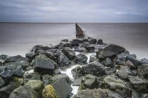 UNESCO World Heritage Site Holland Drucke: Mudflats at Holwerd