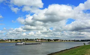 European River Landscape Drucke: Rivier, River