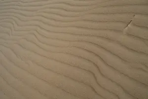 Gerahmter Druck : Dünen von Sand