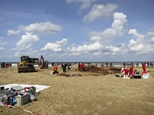Scheveningen Beach Drucke: Stranded whale at Scheveningen