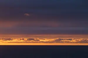 Sunset Over Atlantic Ocean Drucke: sunset, Bay of Biscay, Atlantic Ocean