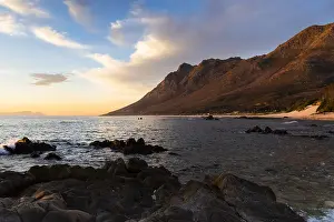 Sunset In Africa Drucke: Sunset at False Bay