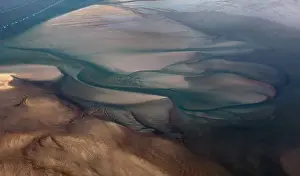 Dutch Coastal Scenery Drucke: Texel seen from the sky