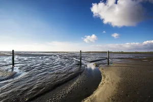 Long Exposure Nature Photos Drucke: Tide changes at Schiermonikoog
