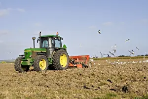 Agrarian Landscape Drucke: Trekker, Tractor
