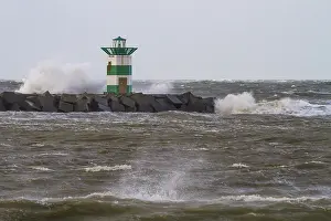 North Sea Waves Drucke: Vuurtoren, Lighthouse