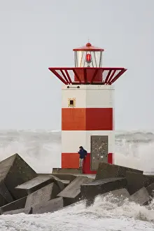 North Sea Waves Drucke: Vuurtoren, Lighthouse