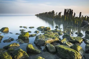 Low Tide Mudflats Europe Drucke: Waddensea