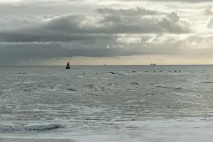 Dark Cloudy Sky Drucke: Waddenzee, Wadden Sea