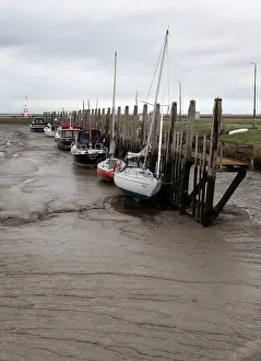 November Drucke: Westerschelde, Niedrigwasser.