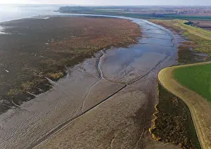 Riverine Landscape Photography Drucke: Westerschelde, low tide