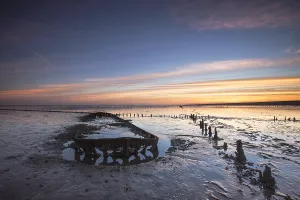Europe Coastal Scenery Drucke: Wierumerwad, Waddenzee
