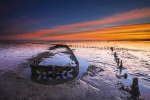 UNESCO World Heritage Site Netherlands Drucke: Wierumerwad, Waddenzee