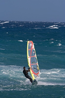 Rough Sea Waves Drucke: Windsurfer