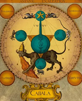 Historical Animal Artwork Drucke: Alchemy Illustration