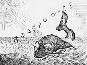 Historical Engravings Drucke: Alchemy Illustration
