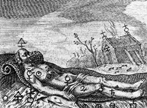 Historical Engravings Drucke: Alchemy Illustration