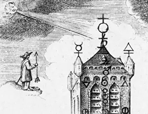 Male Figure Artwork Drucke: Alchemy Illustration
