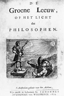 Historical Artwork Drucke: Alchemy Illustration