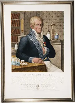 Italian Physicist Drucke: Alessandro Volta, Italian Physicist
