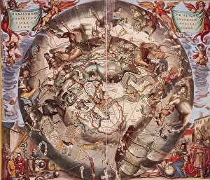 Celestial Body Illustrations Drucke: Andreas Cellarius Constellations, 1660
