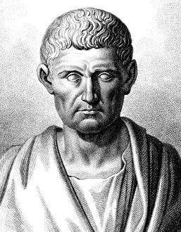 Historical Illustration Engraving Drucke: Aristotle, Ancient Greek Polymath