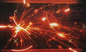 Subatomic Particles Drucke: Atom Bombardment